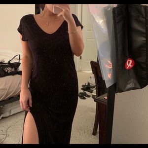 Black maxi dress